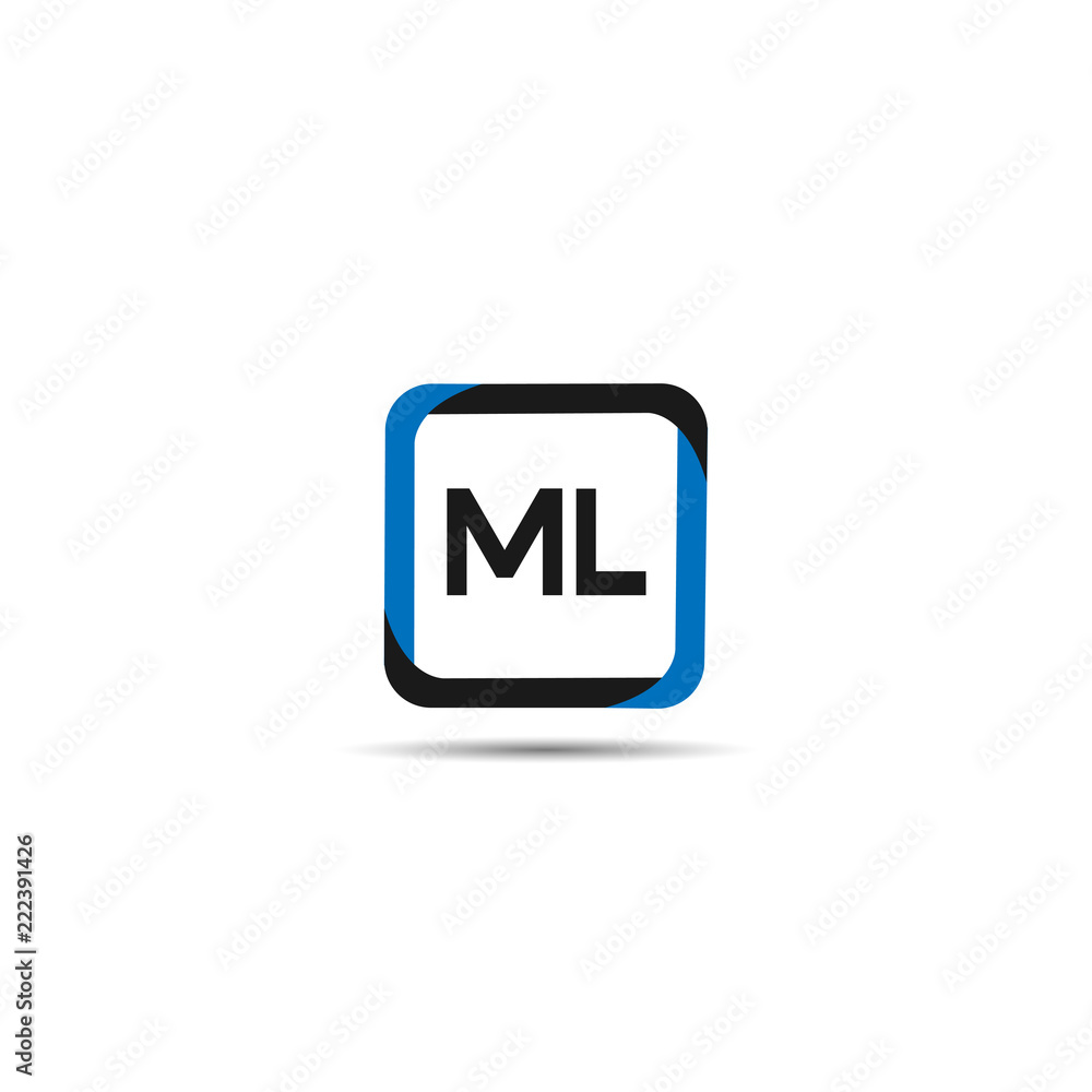 Initial Letter ML Logo Template Design Initial Letter ML Logo Template Design