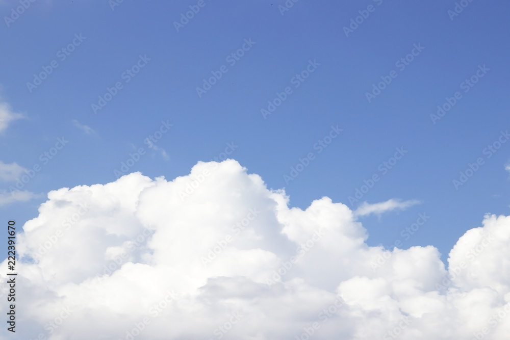 Blue sky and white clouds,Soft white clouds against blue sky Blue sky and white clouds,Soft white clouds against blue sky