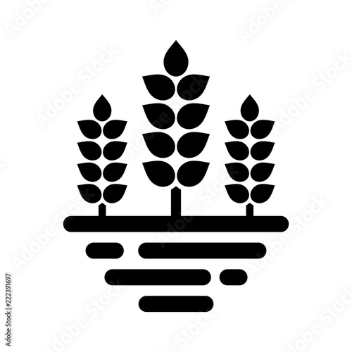 Farm Logo. Farming Icon. Agriculture Symbol. Vector Eps 08.