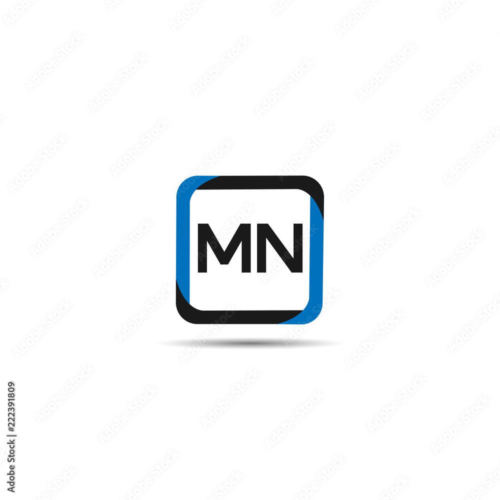 Initial Letter MN Logo Template Design Initial Letter MN Logo Template Design
