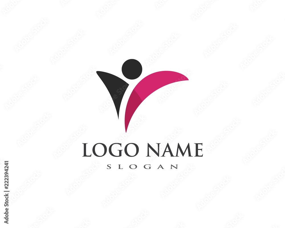 Healthy Life people Logo template Healthy Life people Logo template