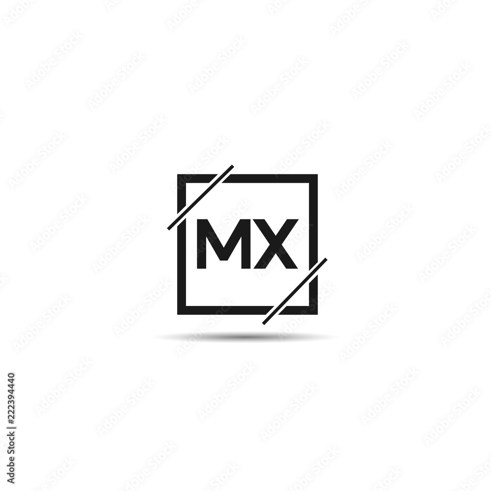 Initial Letter MX Logo Template Design Initial Letter MX Logo Template Design