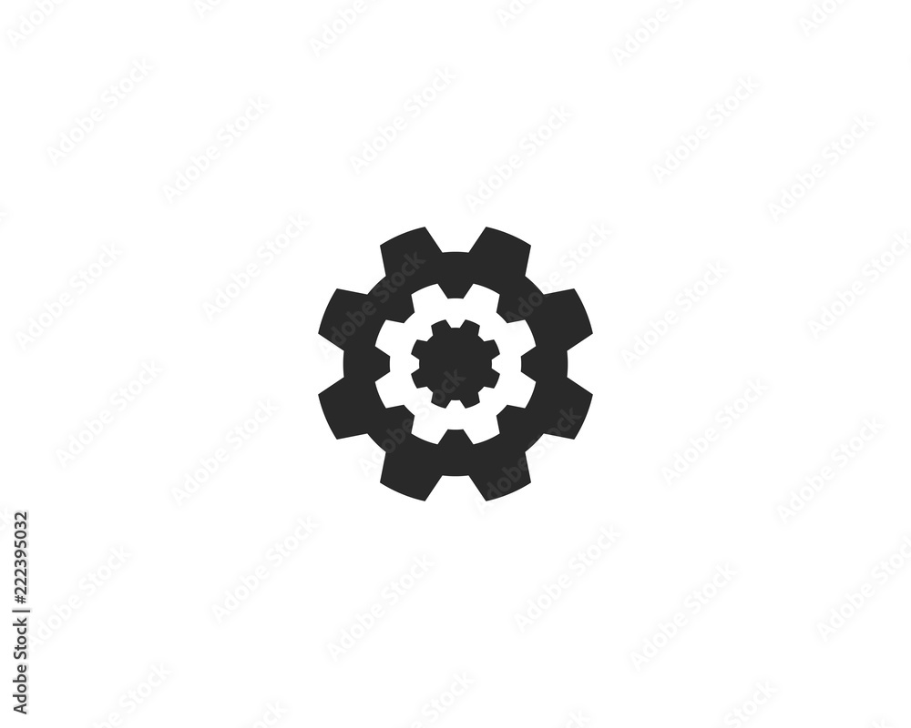 Gear vector icon illustration Gear vector icon illustration