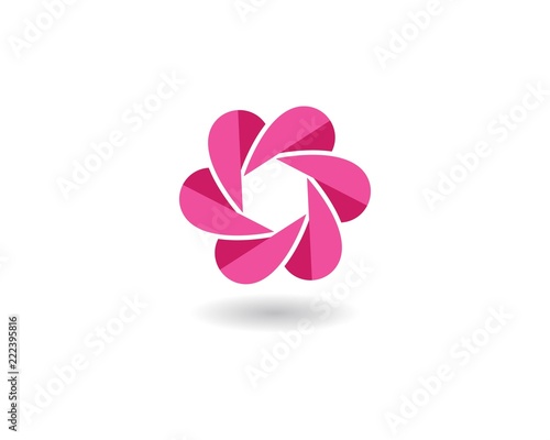 flowers design logo Template