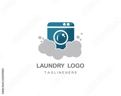 Laundry logo vector