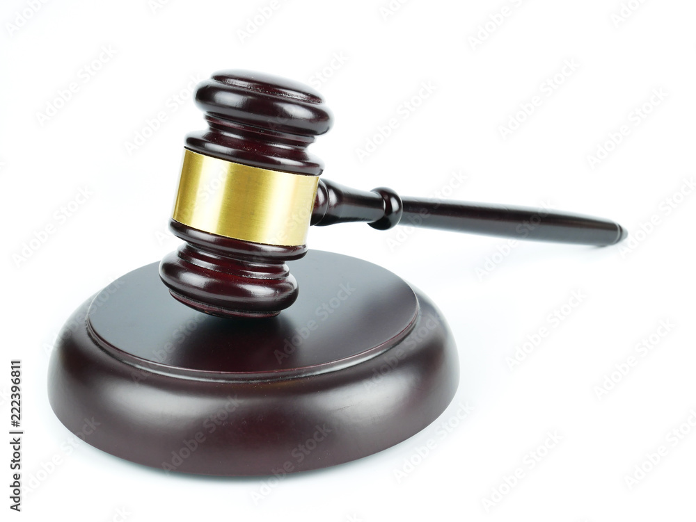 Wooden gavel and Hammer the Judge, isolated on white background, concept justice and law concept Wooden gavel and Hammer the Judge, isolated on white background, concept justice and law concept