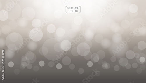 Abstract light blurred bokeh for background. Beautiful bokeh background with light effect. Vector.