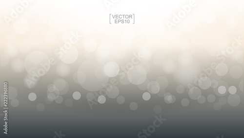 Abstract light blurred bokeh for background. Beautiful bokeh background with light effect. Vector.