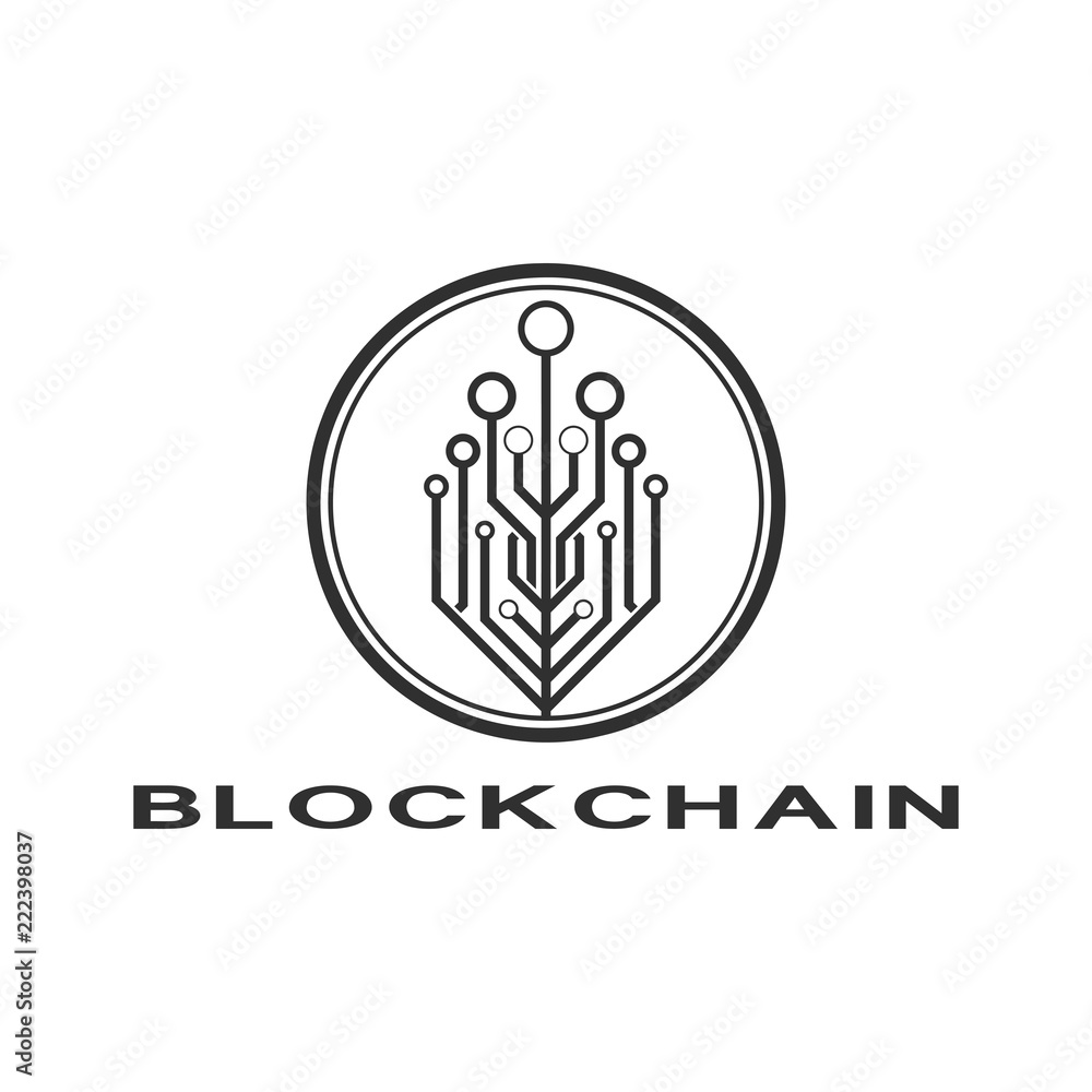 Concept logo template blockchain. Abstract geometric digital crypto currency sign. Concept logo template blockchain. Abstract geometric digital crypto currency sign.