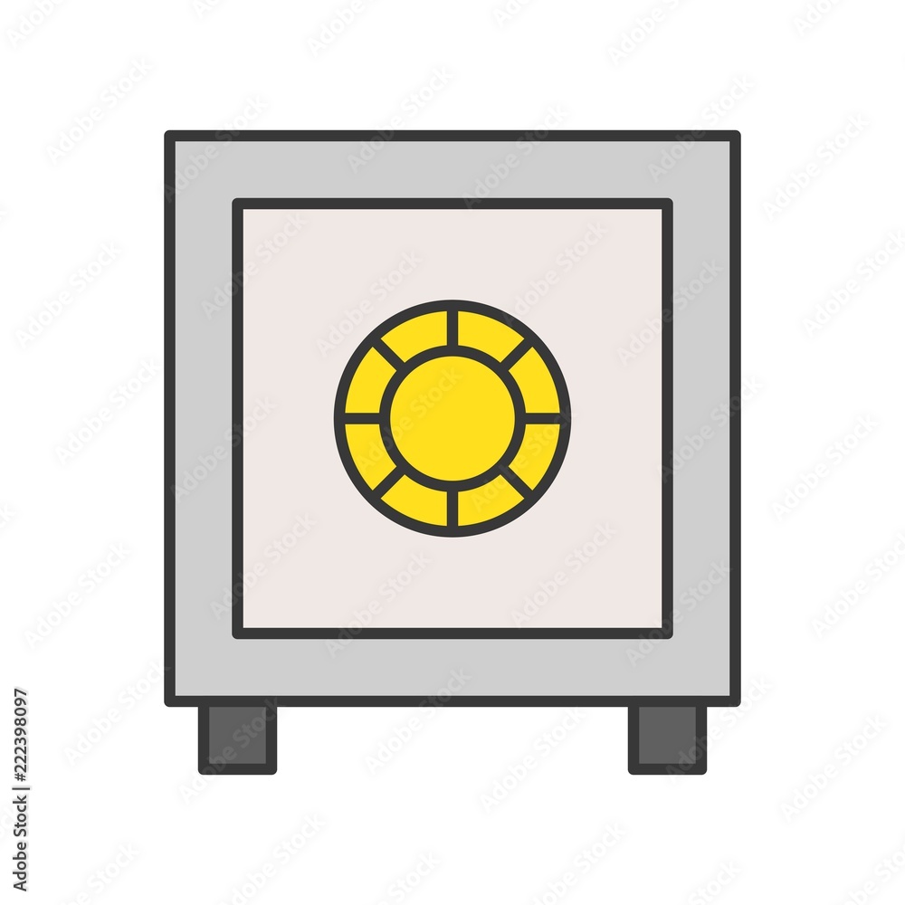 safe box, police related outline icon editable stroke safe box, police related outline icon editable stroke