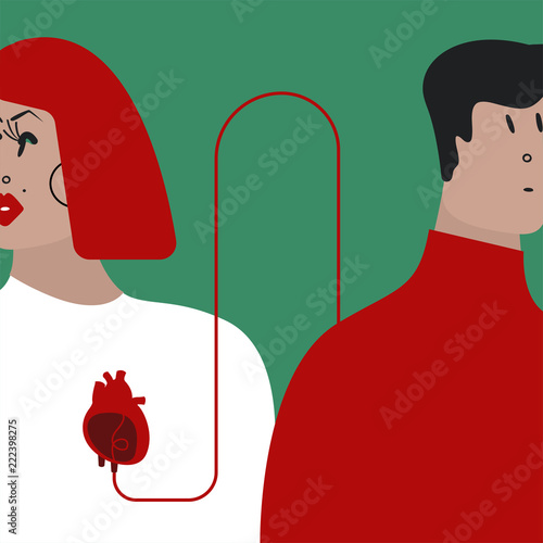 Colorful blood transfusion vector illustration