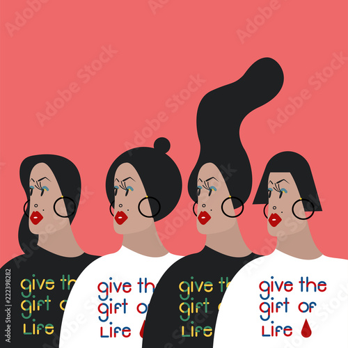 Give the gift of life typography