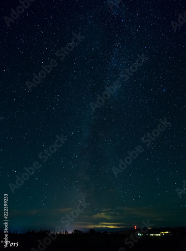 Fototapeta Naklejka Na Ścianę i Meble -  The Milky Way over the foothills of Alberta