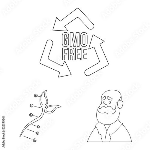 Vector illustration of  and  symbol. Collection of  and  stock symbol for web.