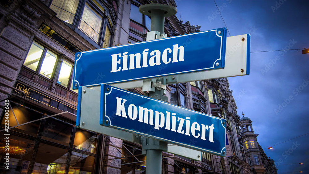 Schild 372 - Einfach