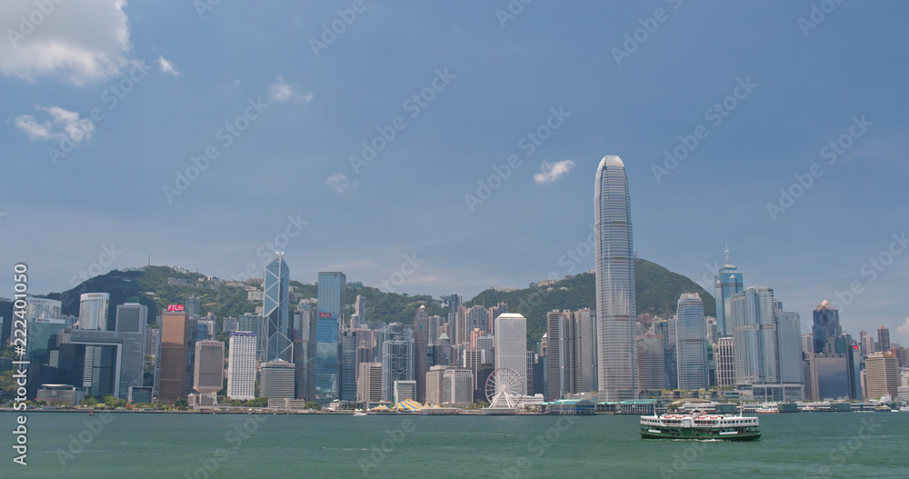 Fototapeta premium Hong Kong urban skyline