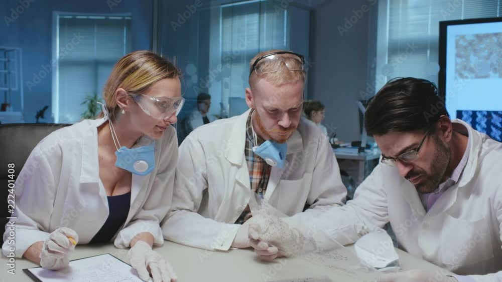 Professors of laboratory conduct experiments Professors of laboratory conduct experiments