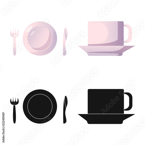 Isolated object of airport and airplane logo. Collection of airport and plane vector icon for stock.
