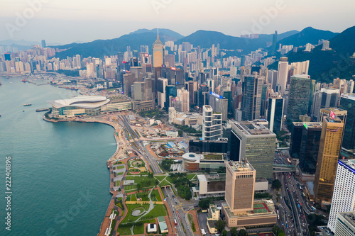 Hong Kong business district