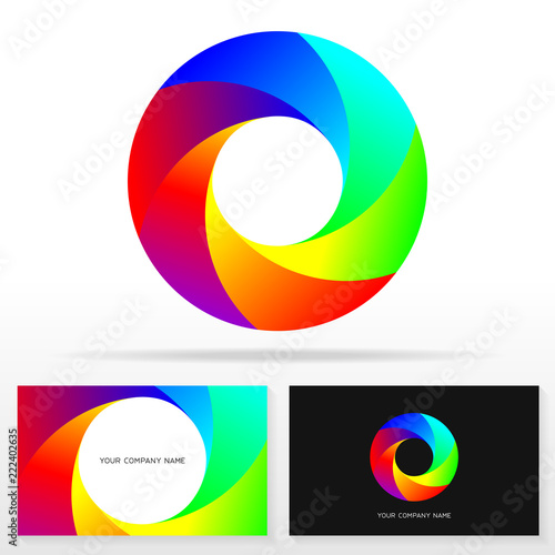 Free Download Letter O logo design vector sign - Stock vector emblem. Business card templates. - GFXLoad