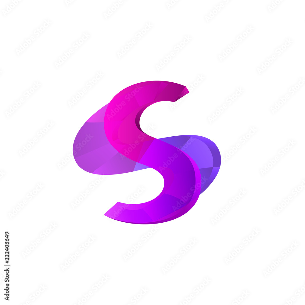 Letter S Vector Logo, Emblem or Banner for Business Identity