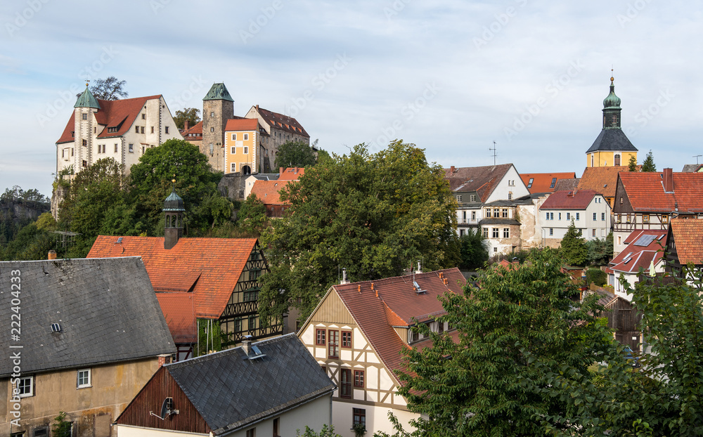 Burg und Stadt Hohnstein, Sächsische Schweiz Burg und Stadt Hohnstein, Sächsische Schweiz