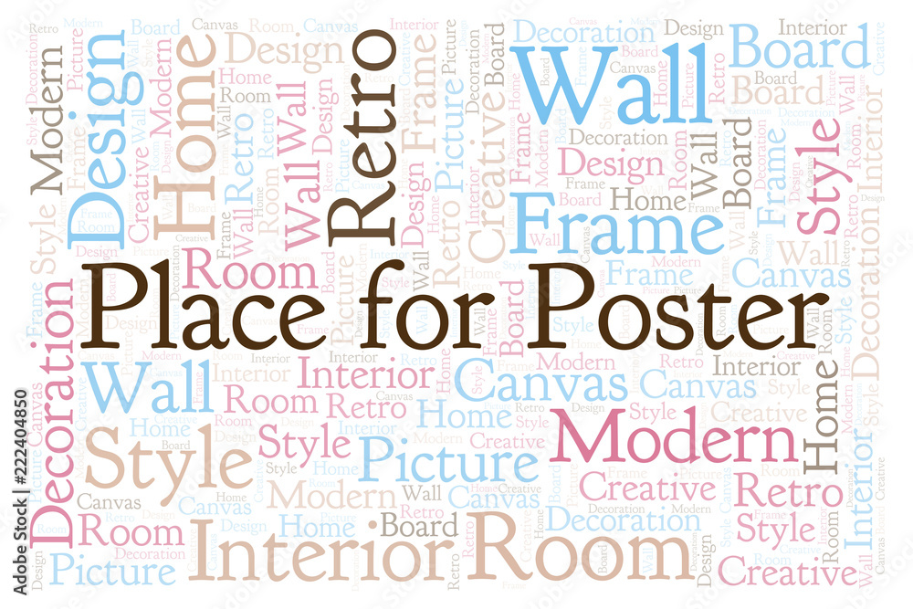 Place for Poster word cloud. Place for Poster word cloud.