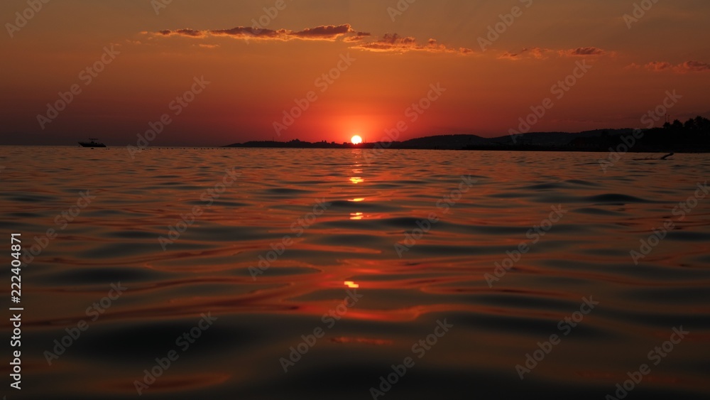 Obraz premium red sunset