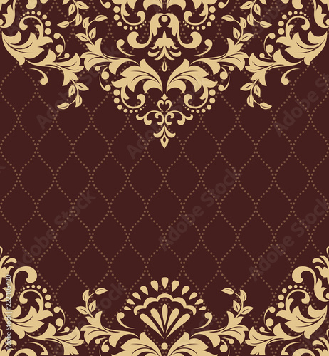 Abstract floral pattern. Vector seamless background. Perfect for invitations or announcements.