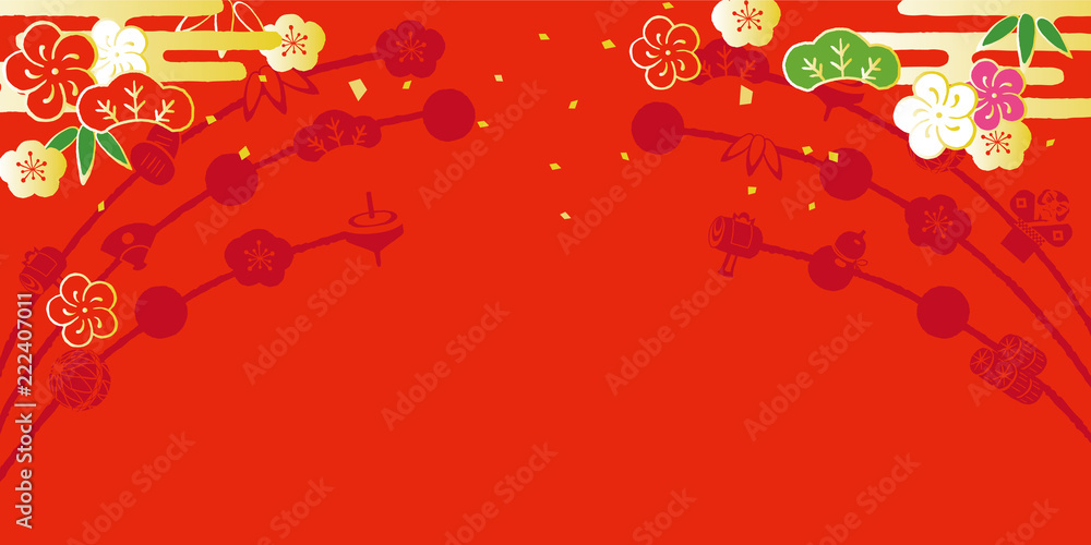 正月 背景イラスト Stock Vector Adobe Stock