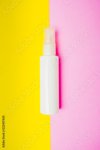 cosmetic product colorful background