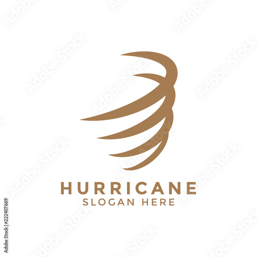 Hurricane whirlwind logo icon design template vector