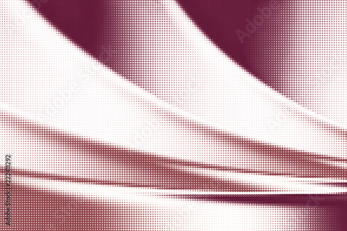 Halftone pop art vector background - silky smooth fabric folds