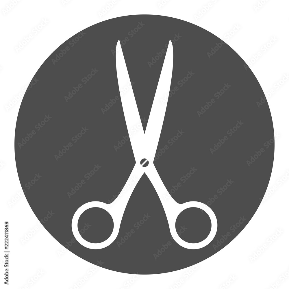 Scissors icon. Hairdressing salon logo. Vector. Scissors icon. Hairdressing salon logo. Vector.