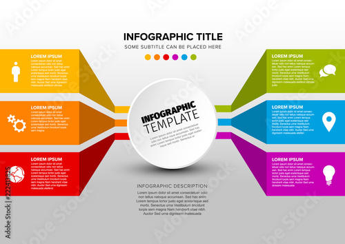 Vector multipurpose Infographic template photo