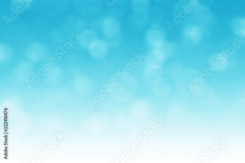 Abstract blue bokeh background with light gradient effect
