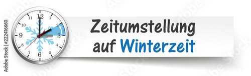 Zeitumstellung auf Winterzeit