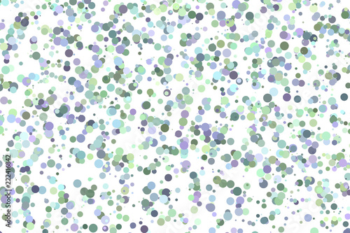Abstract multicolor with chaotic dots on white background