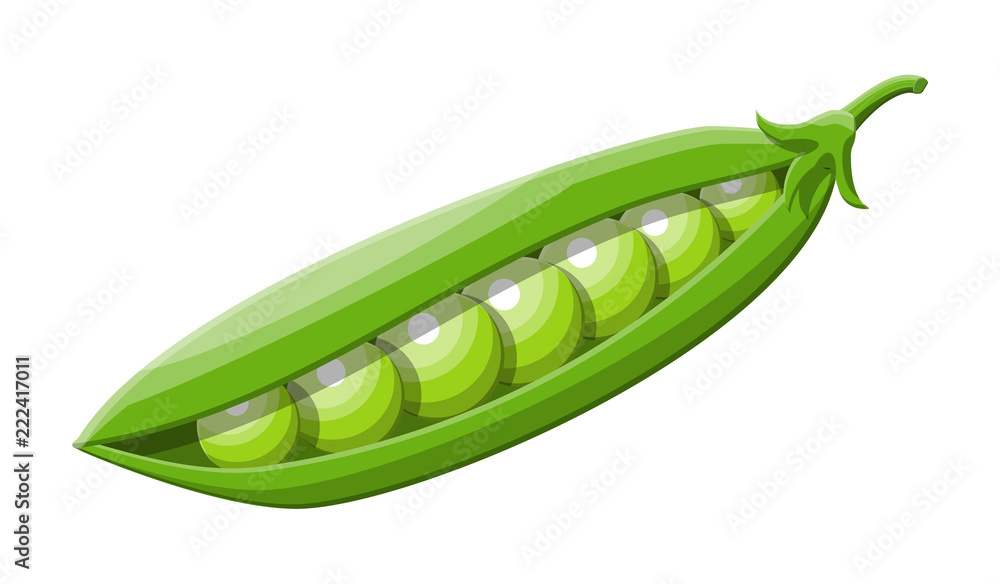Green peas isolated on white background. Green peas isolated on white background.