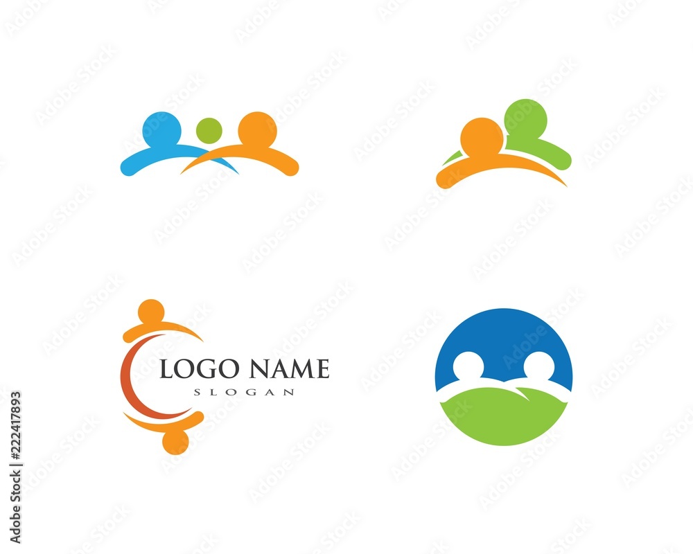 community care Logo template