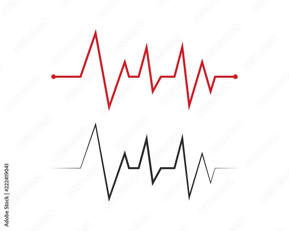 Pulse line ilustration vector Pulse line ilustration vector