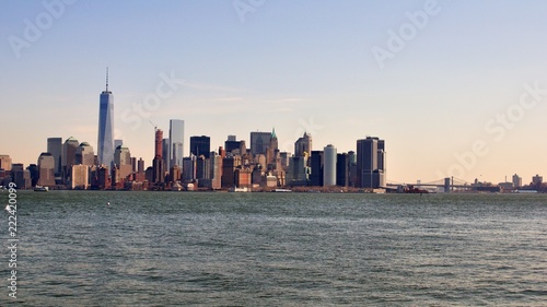 Manhattan vue d'Ellis Island New York © Guillaume