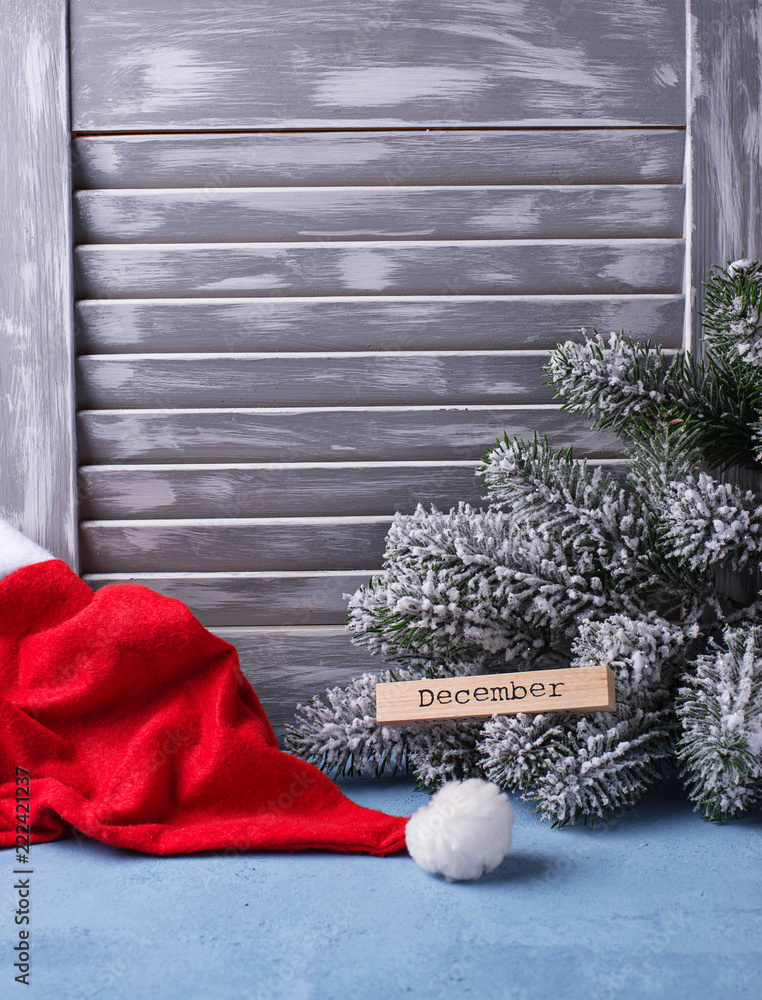 Fototapeta premium Christmas or New year festive background 