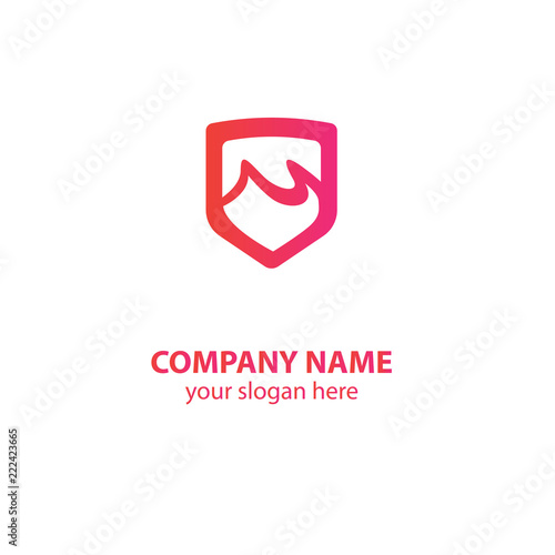 Free Download shield logo design element, shield logo design template - GFXLoad