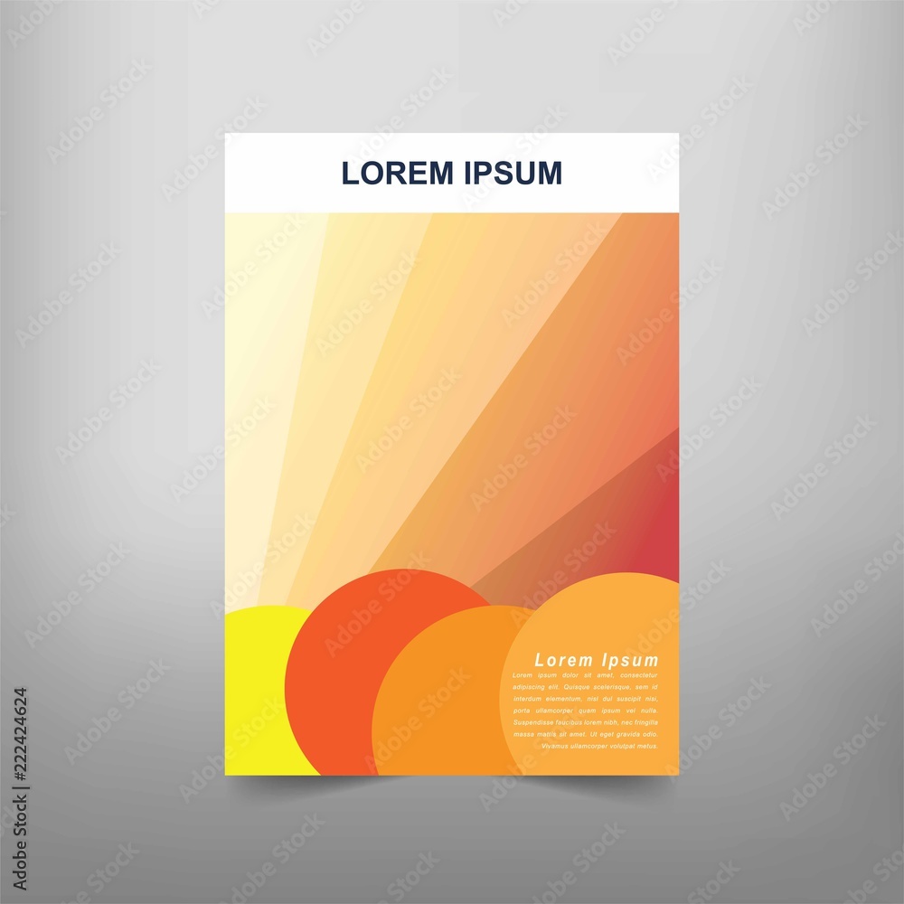 Fototapeta premium Modern Vector abstract book cover template. Vector of modern abstract background
