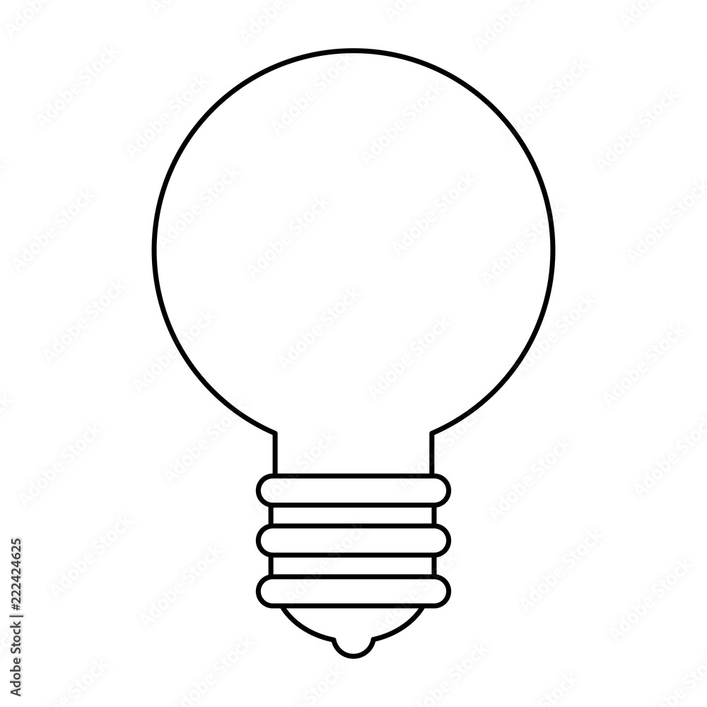 bulb light isolated icon bulb light isolated icon