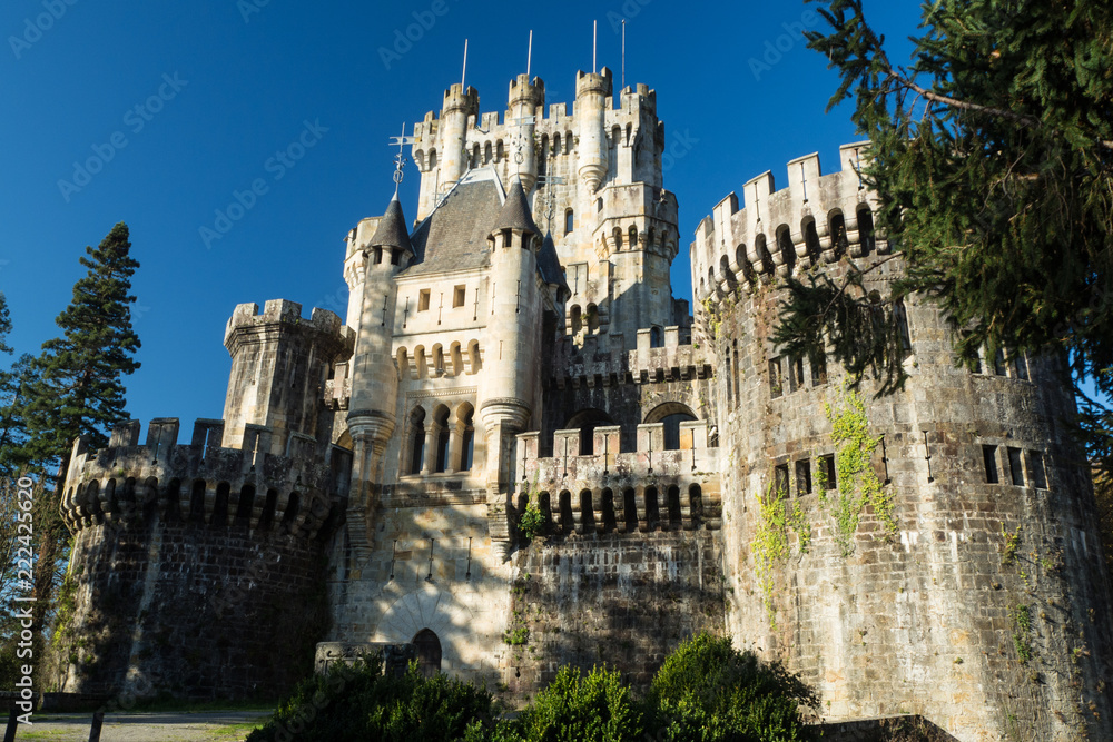 Butrón medieval castle in Basque Country Spain.