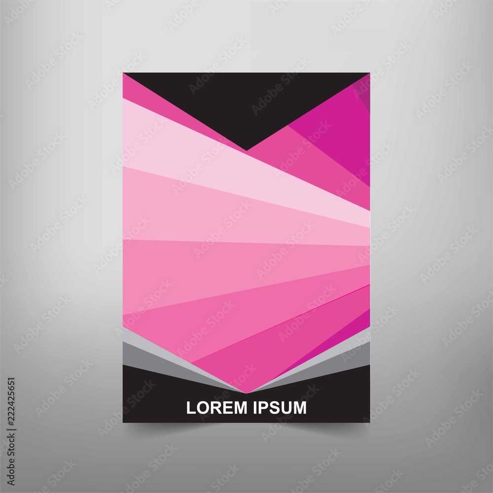 Fototapeta premium Modern Vector abstract book cover template. Vector of modern abstract background