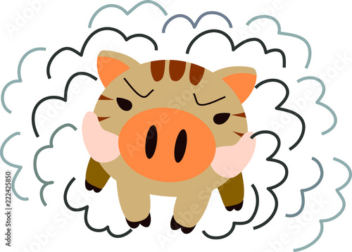 Powerful Wild boar to assault