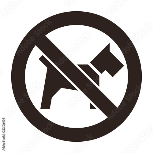 No dogs sign